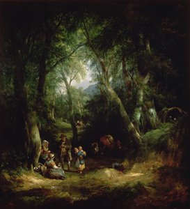 Gypsy Campment i New Forest, 1800-tallets svenske